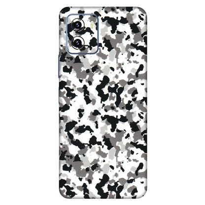 VIVO Y Series Phone Skins (All Models) - White Black Camouflage - 3D Embossed Finish (L-18) Vivo Y15C