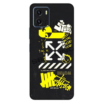 VIVO Y Series Phone Skins (All Models) - Anti Social Graffiti - 3D Embossed Finish (L-198) Vivo Y15C