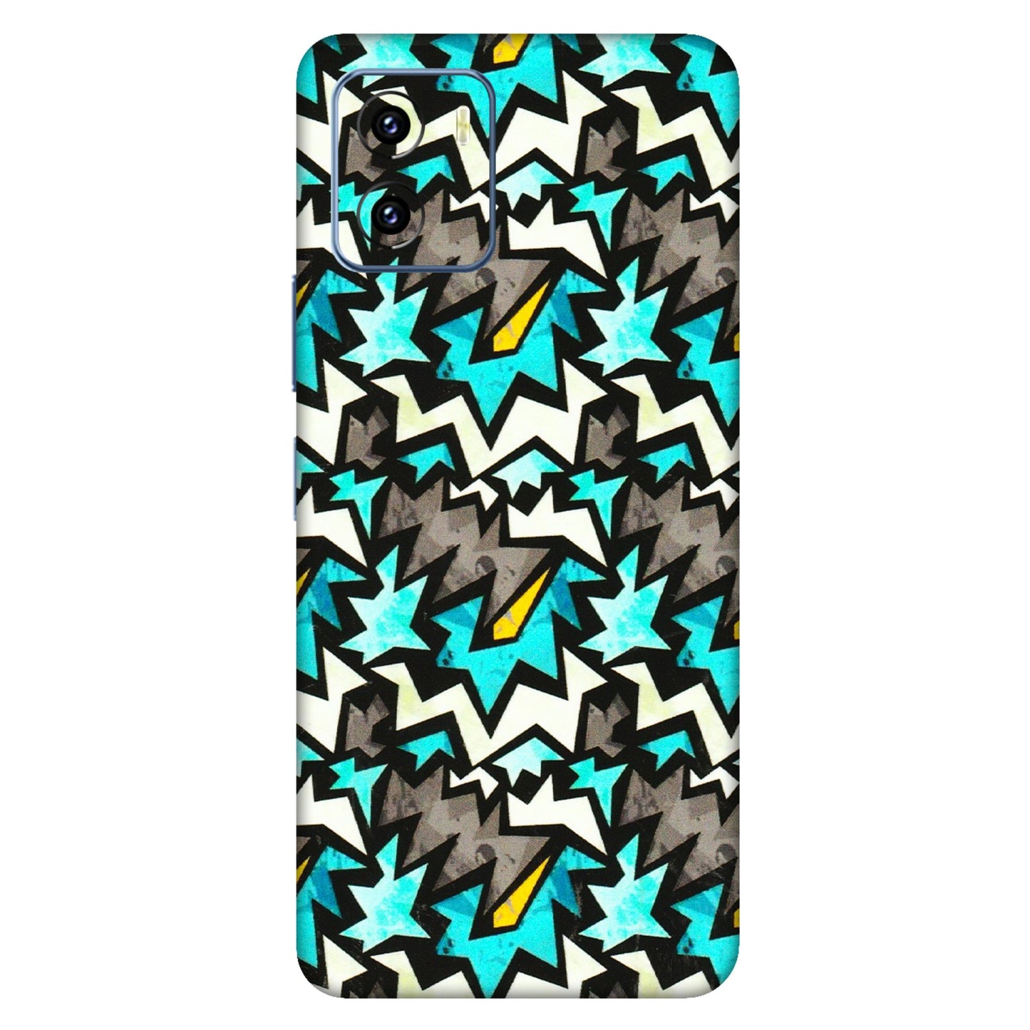 VIVO Y Series Phone Skins (All Models) - Funky Zig Zag - 3D Embossed Finish (L-223) Vivo Y15C