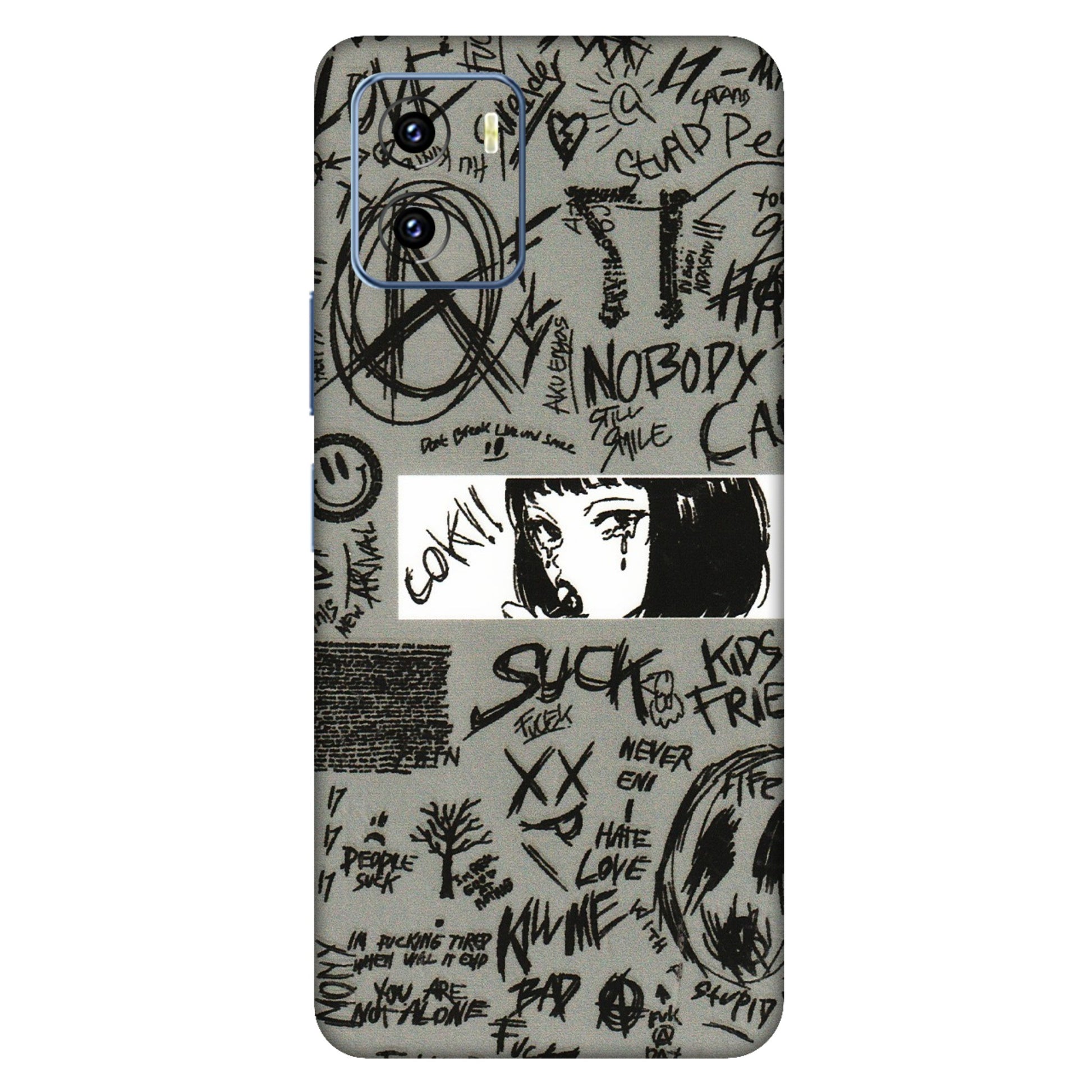 VIVO Y Series Phone Skins (All Models) - Never Have Love Anime - 3D Embossed Finish (L-260) Vivo Y15C