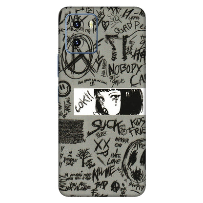 VIVO Y Series Phone Skins (All Models) - Never Have Love Anime - 3D Embossed Finish (L-260) Vivo Y15C