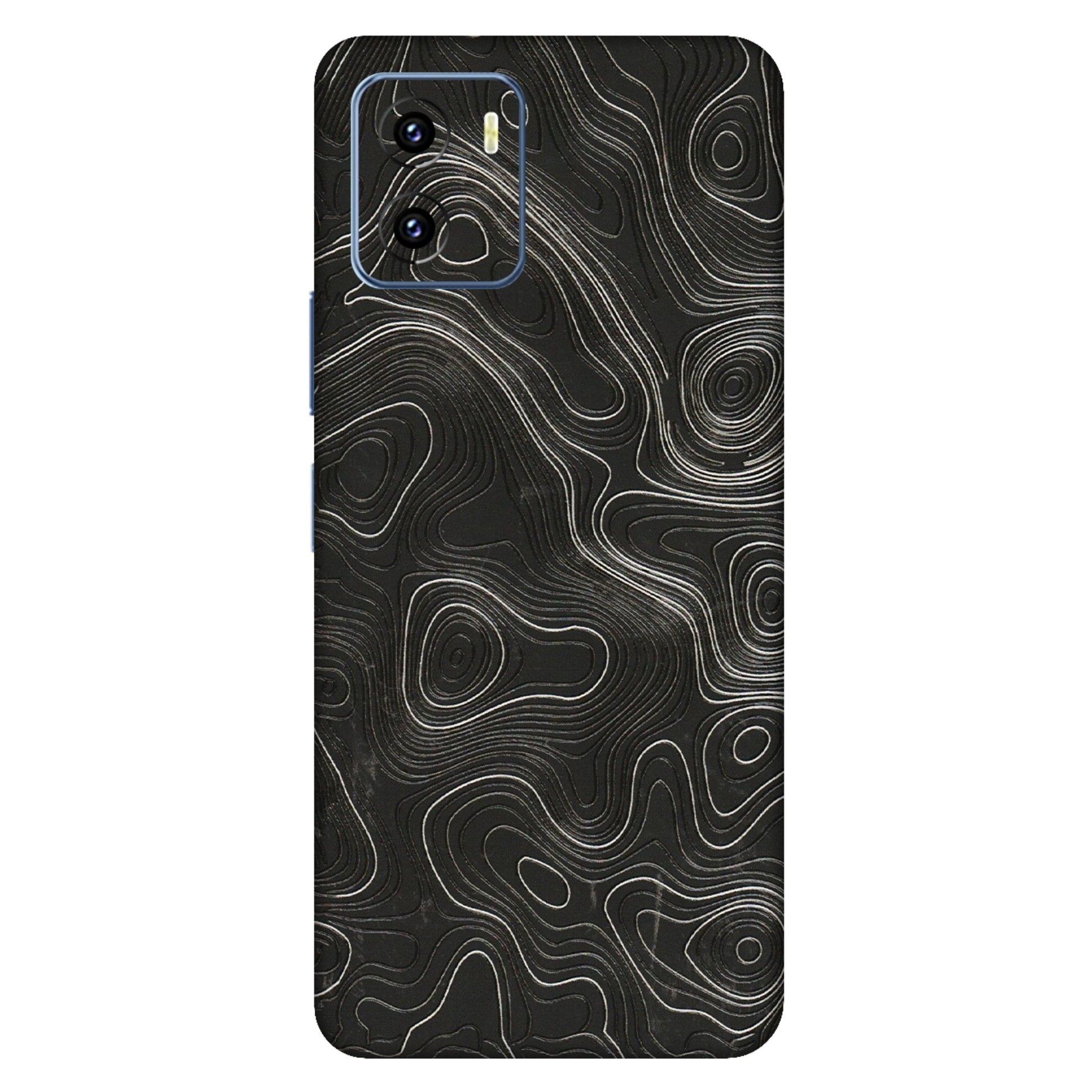 VIVO Y Series Phone Skins (All Models) - Abstract White Line Map - 3D Embossed Finish (L-269) Vivo Y15C