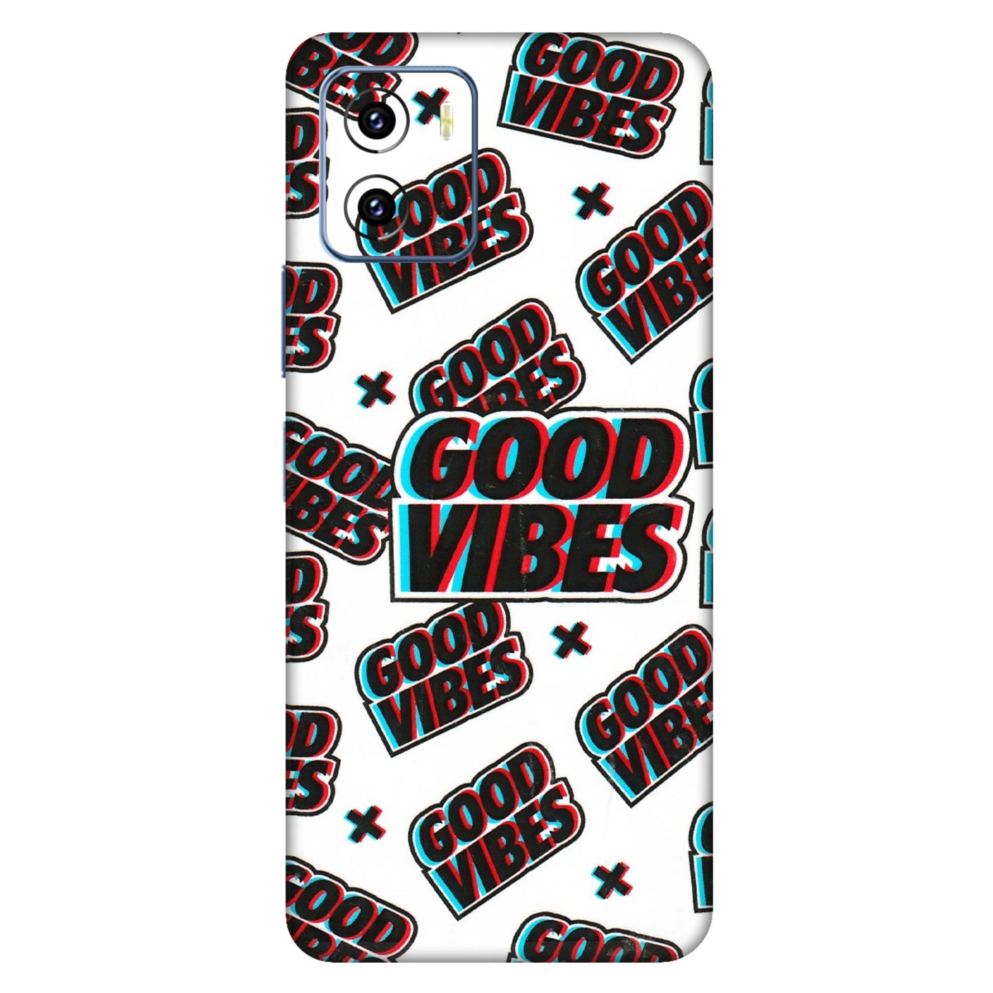VIVO Y Series Phone Skins (All Models) - Good Vibes - 3D Embossed Finish (L-282) Vivo Y15C