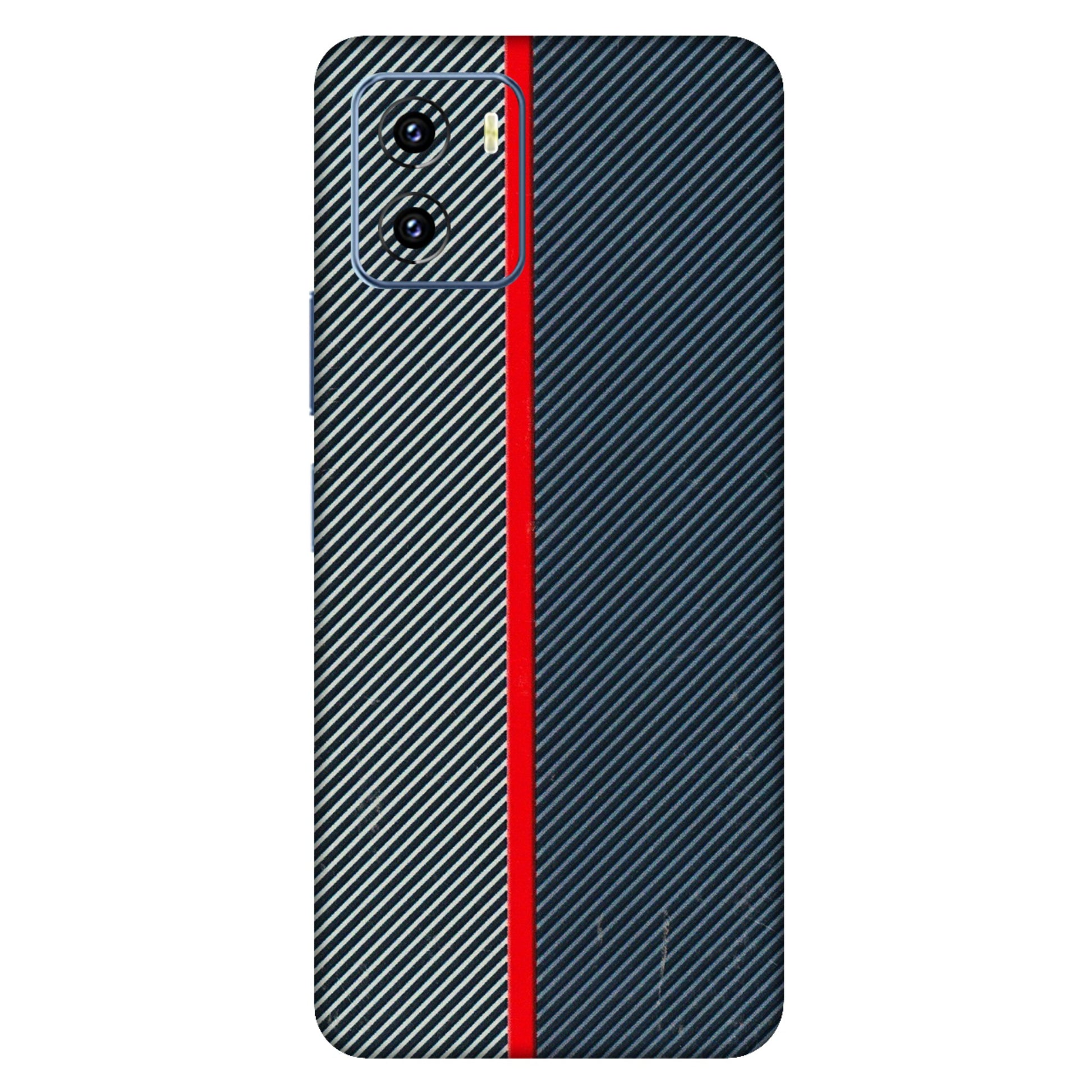 VIVO Y Series Phone Skins (All Models) - Blue Sober Lines - 3D Embossed Finish (L-305) Vivo Y15C