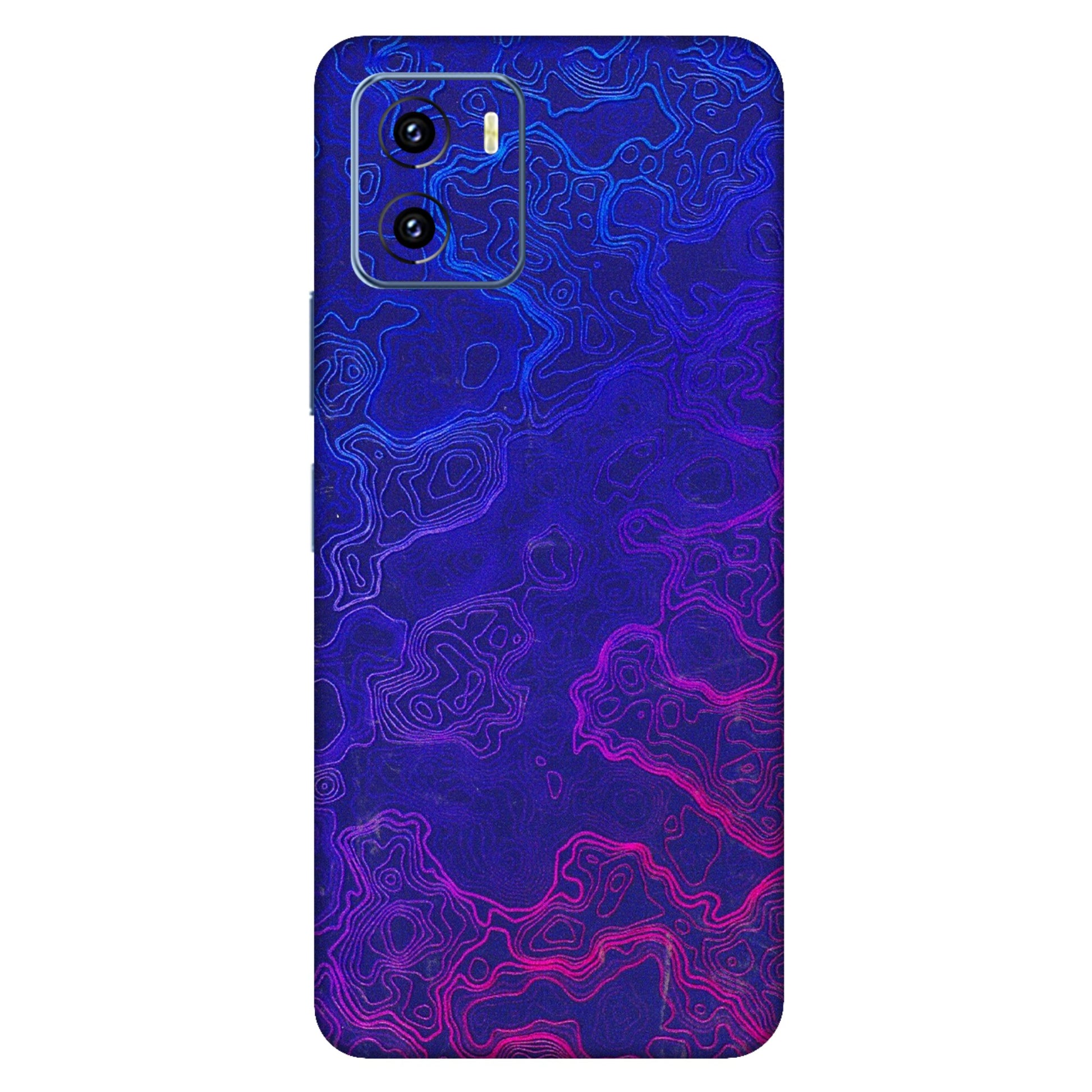 VIVO Y Series Phone Skins (All Models) - Purple Ripples Swirl - 3D Embossed Finish (L-314) Vivo Y15C