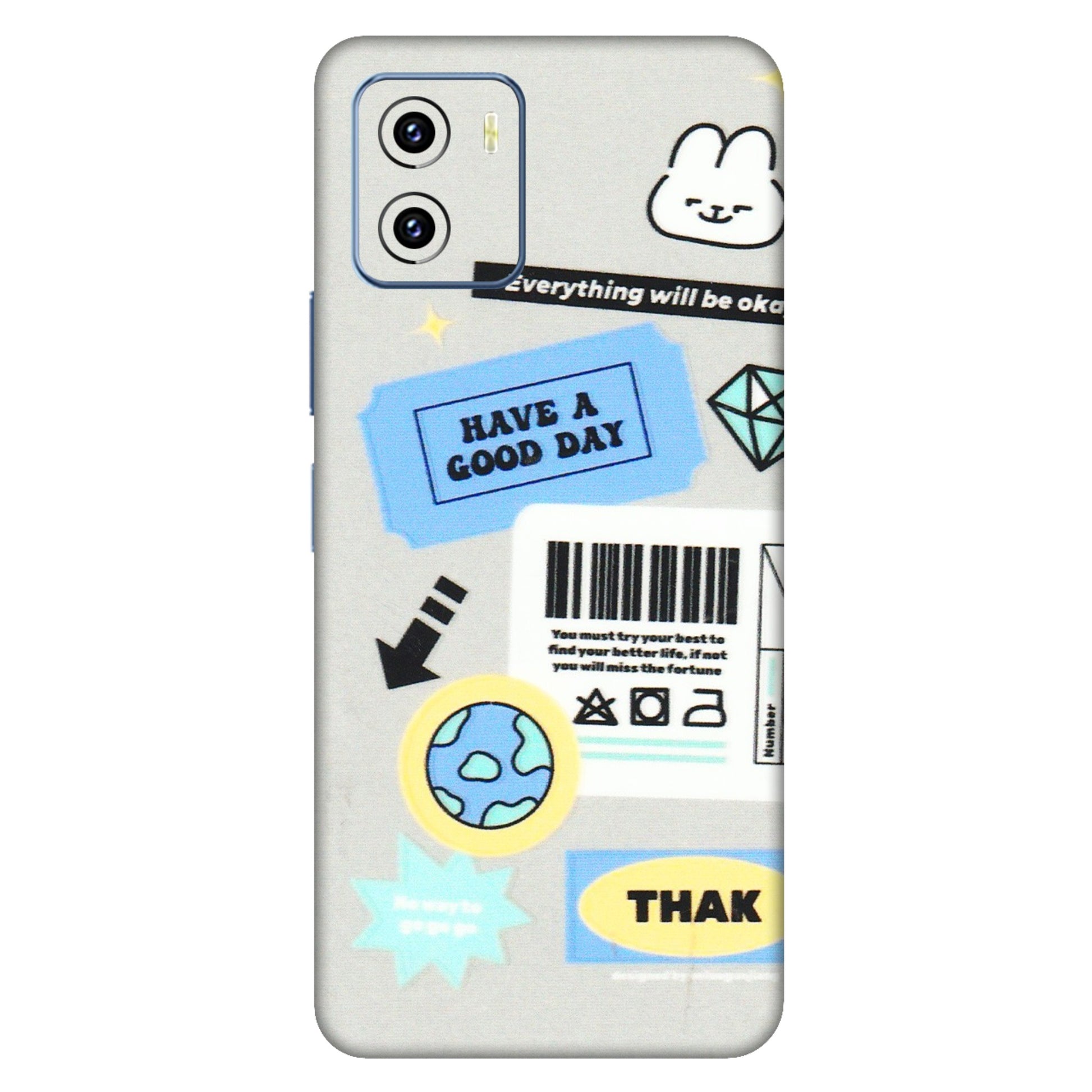 VIVO Y Series Phone Skins (All Models) - Will Be Okay Design - 3D Embossed Finish (L-316) Vivo Y15C