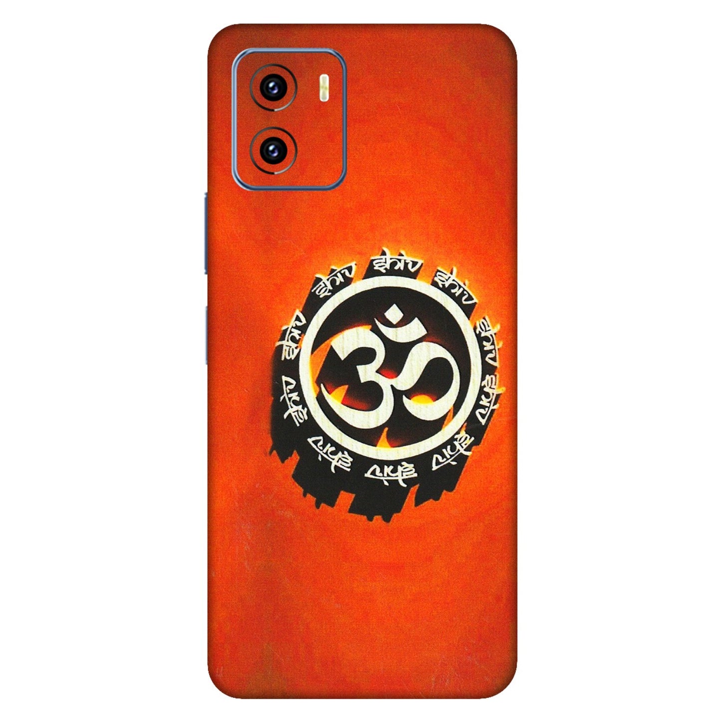 VIVO Y Series Phone Skins (All Models) - Aum Shiv Orange - 3D Embossed Finish (L-32) Vivo Y15C