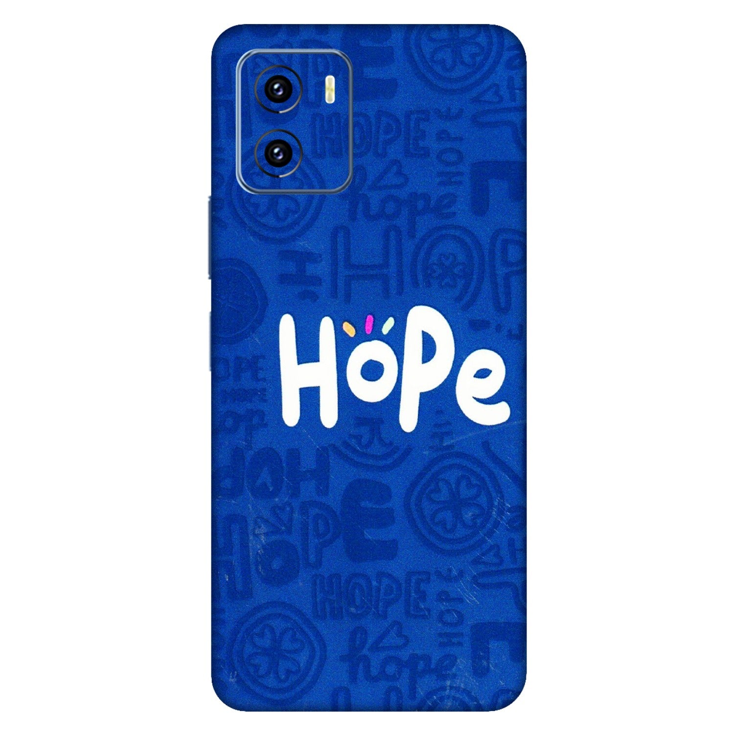 VIVO Y Series Phone Skins (All Models) - Hope Doodles Blue - 3D Embossed Finish (L-43) Vivo Y15C
