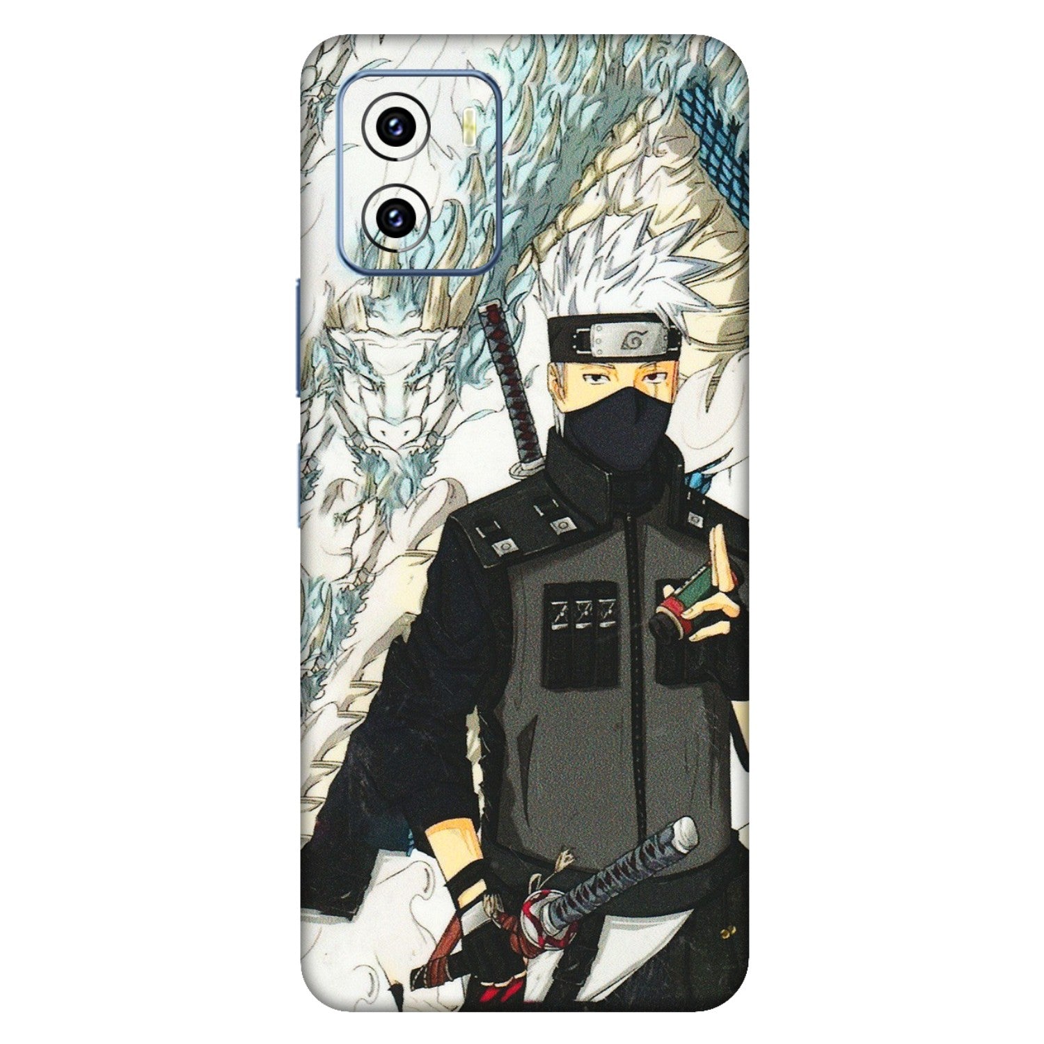 VIVO Y Series Phone Skins (All Models) - Kakashi Hatake Naruto Anime - 3D Embossed Finish (L-46) Vivo Y15C