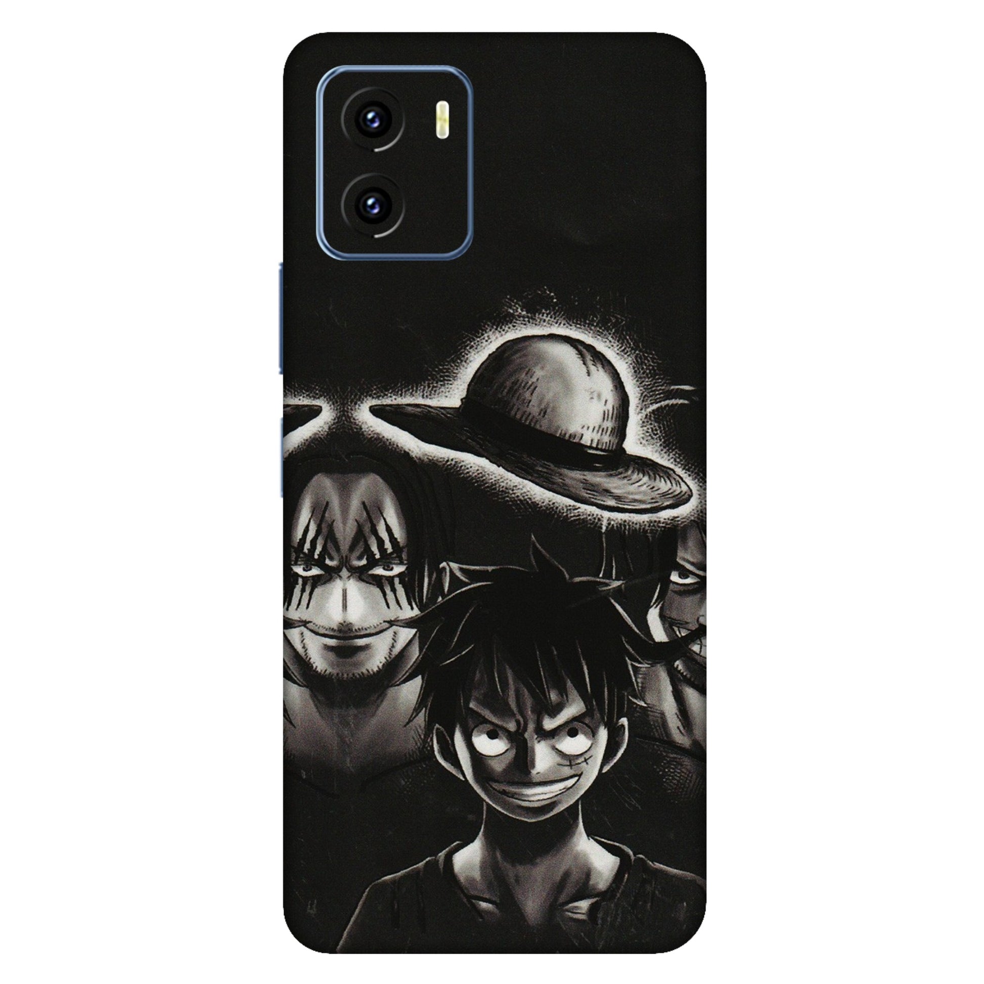 VIVO Y Series Phone Skins (All Models) - Black Luffy Hat - 3D Embossed Finish (L-57) Vivo Y15C
