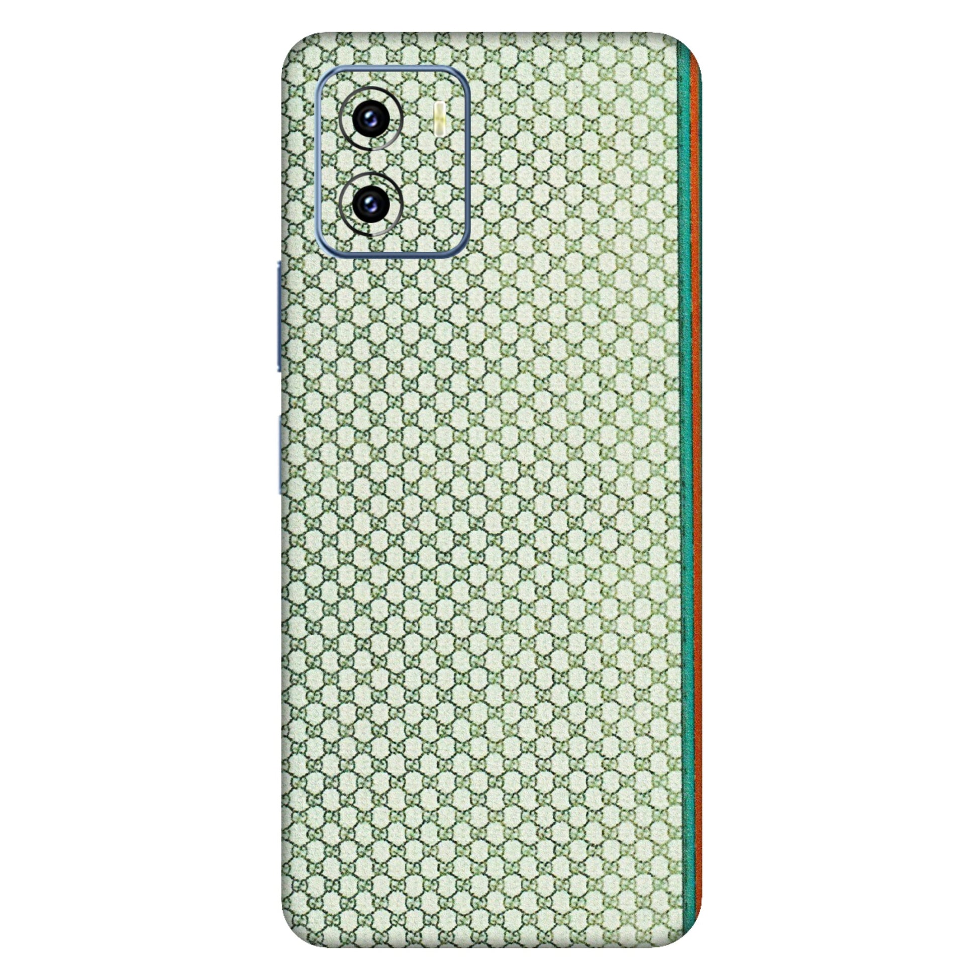 VIVO Y Series Phone Skins (All Models) - Gucci Fabric Pattern - 3D Embossed Finish (L-73) Vivo Y15C