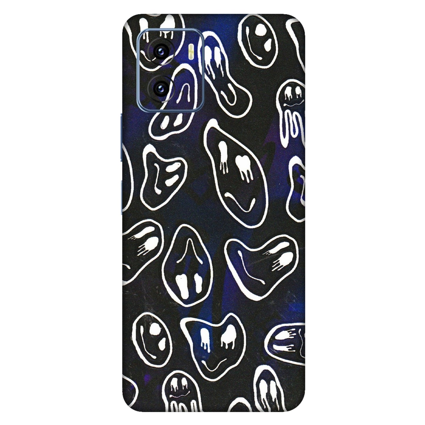 VIVO Y Series Phone Skins (All Models) - Distorted Smileys - 3D Embossed Finish (L-92) Vivo Y15C
