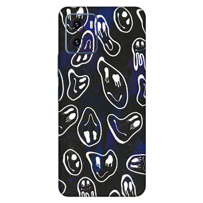 VIVO Y Series Phone Skins (All Models) - Distorted Smileys - 3D Embossed Finish (L-92) Vivo Y15C