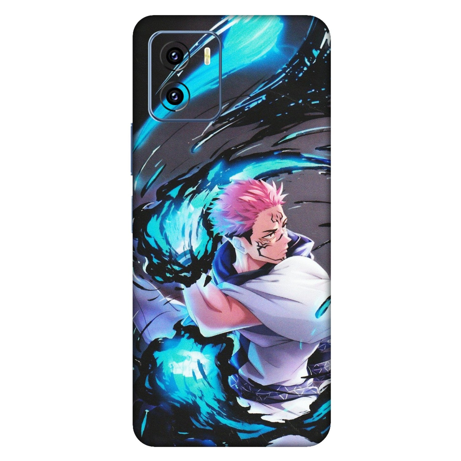 VIVO Y Series Phone Skins (All Models) - New Jujutsu Kaisen Grey Blue Anime - Matte Finish (M-127) Vivo Y15C