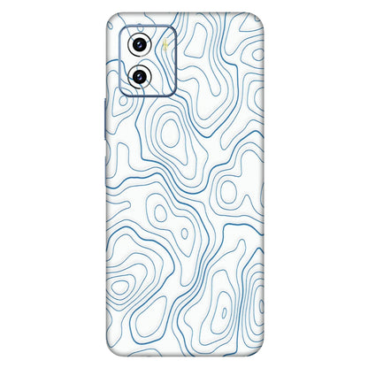VIVO Y Series Phone Skins (All Models) - Blue And White Swirls - Matte Finish (M-139) Vivo Y15C
