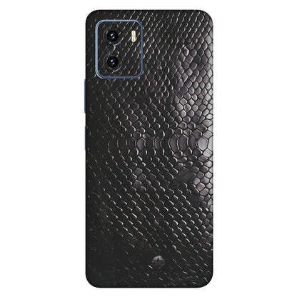 VIVO Y Series Phone Skins (All Models) - Black Snack Leather - Matte Finish (M-147) Vivo Y15C