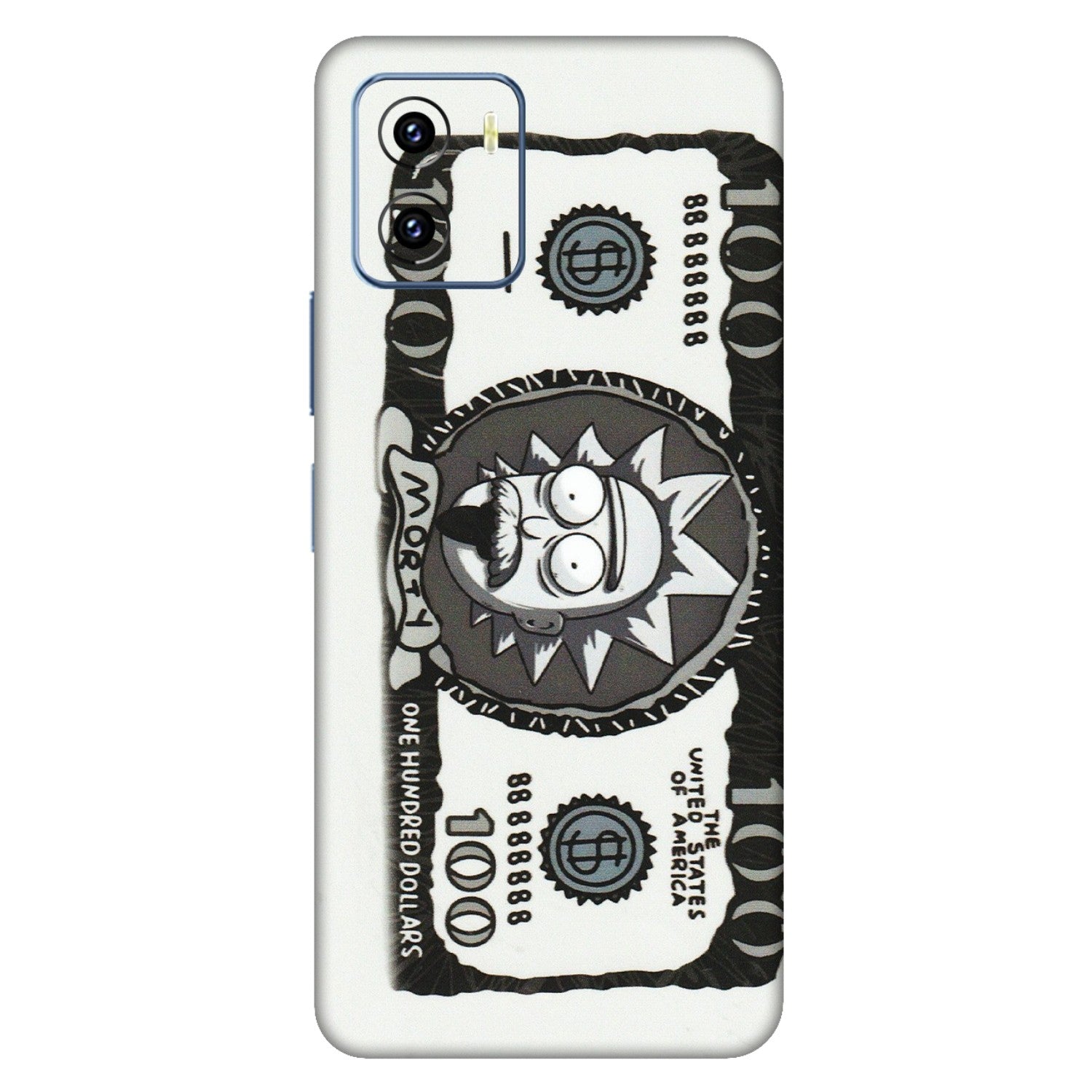 VIVO Y Series Phone Skins (All Models) - Rick And Morty Hundred Dollar Anime - Matte Finish (M-161) Vivo Y15C
