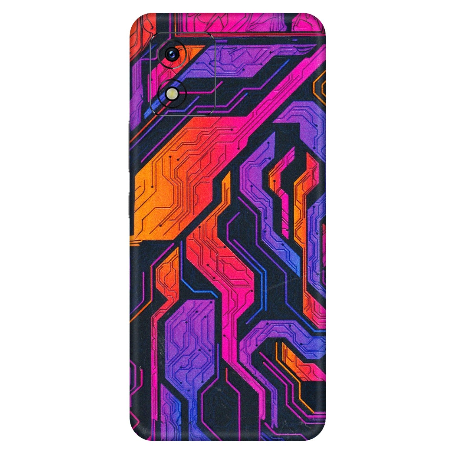 VIVO Y Series Phone Skins (All Models) - Tech Circuits Futuristic - 3D Embossed Finish (L-07) Vivo Y15S
