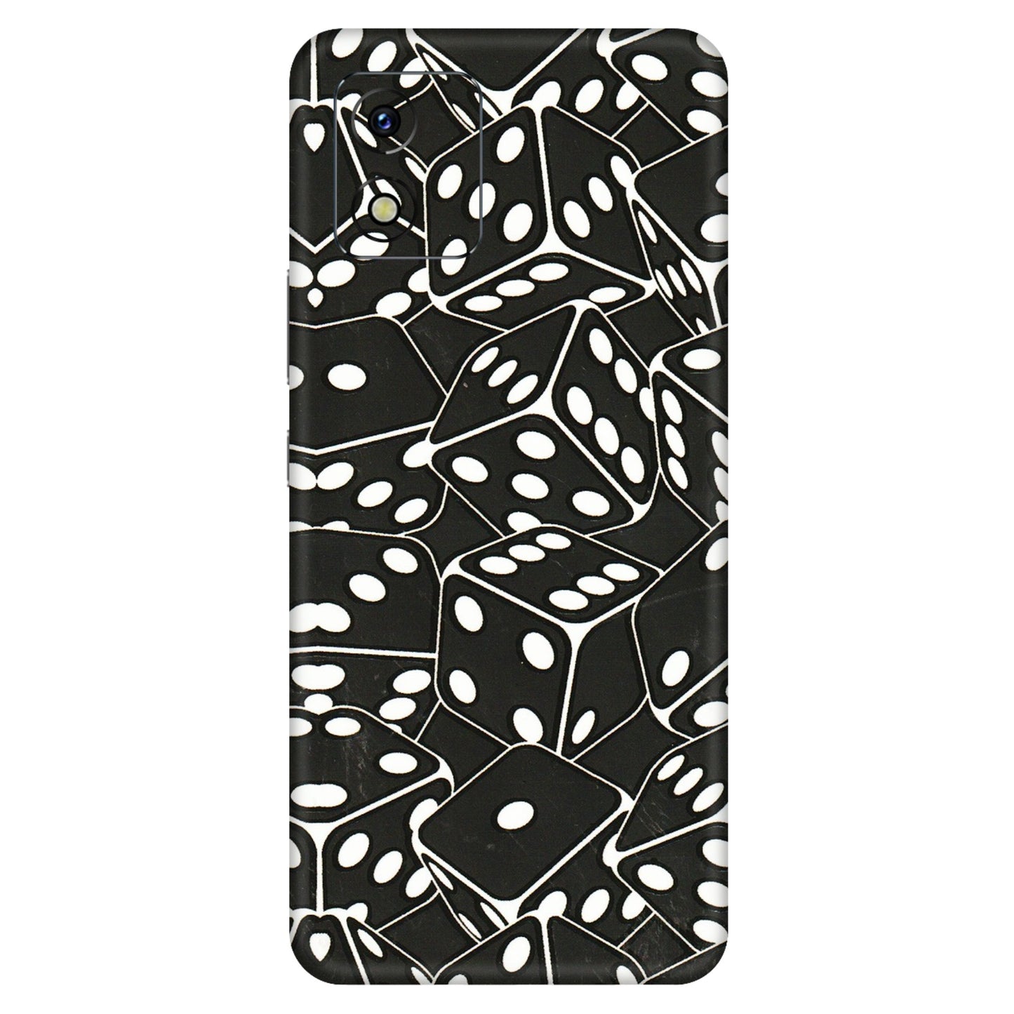 VIVO Y Series Phone Skins (All Models) - Big Black Dices - 3D Embossed Finish (L-106) Vivo Y15S