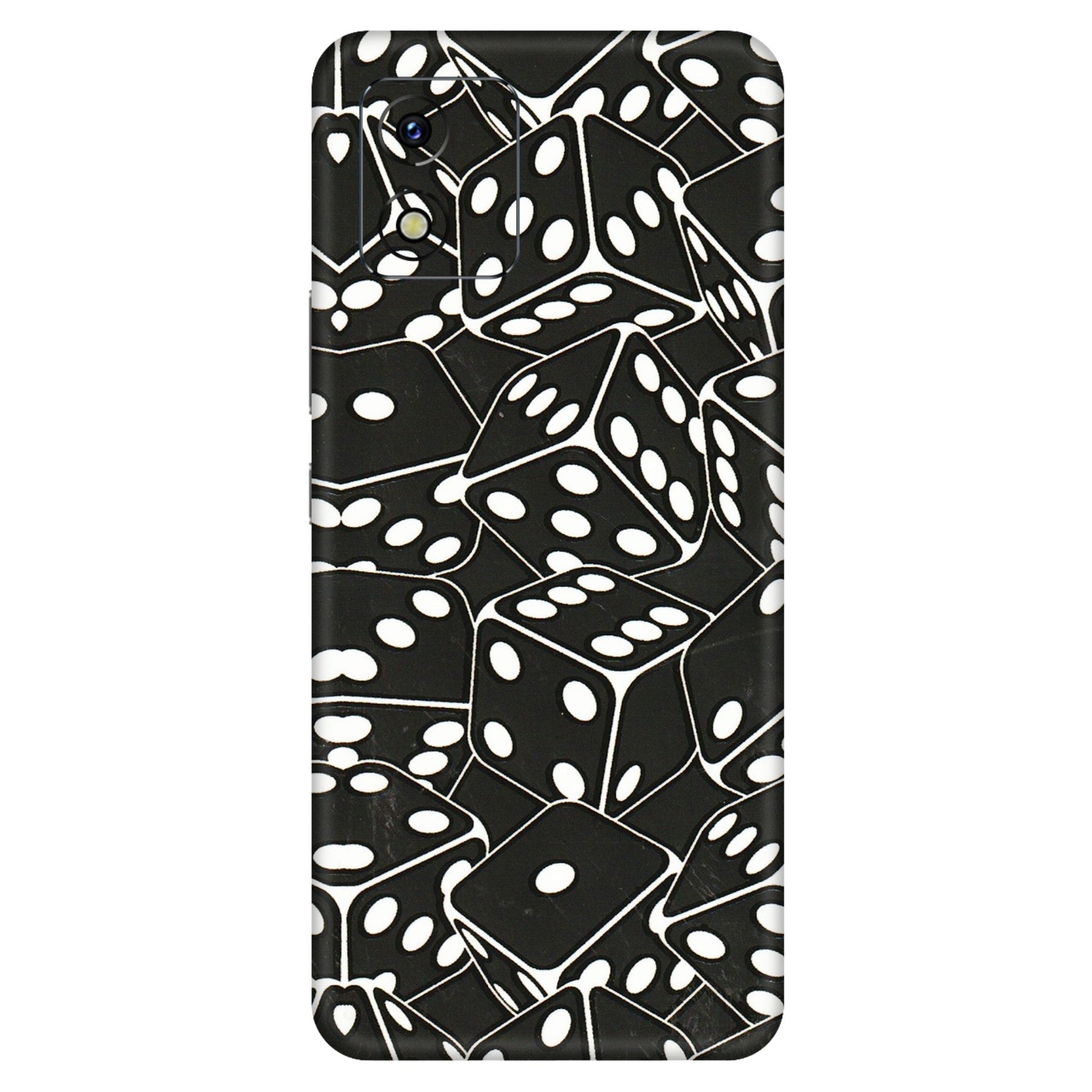 VIVO Y Series Phone Skins (All Models) - Big Black Dices - 3D Embossed Finish (L-106) Vivo Y15S
