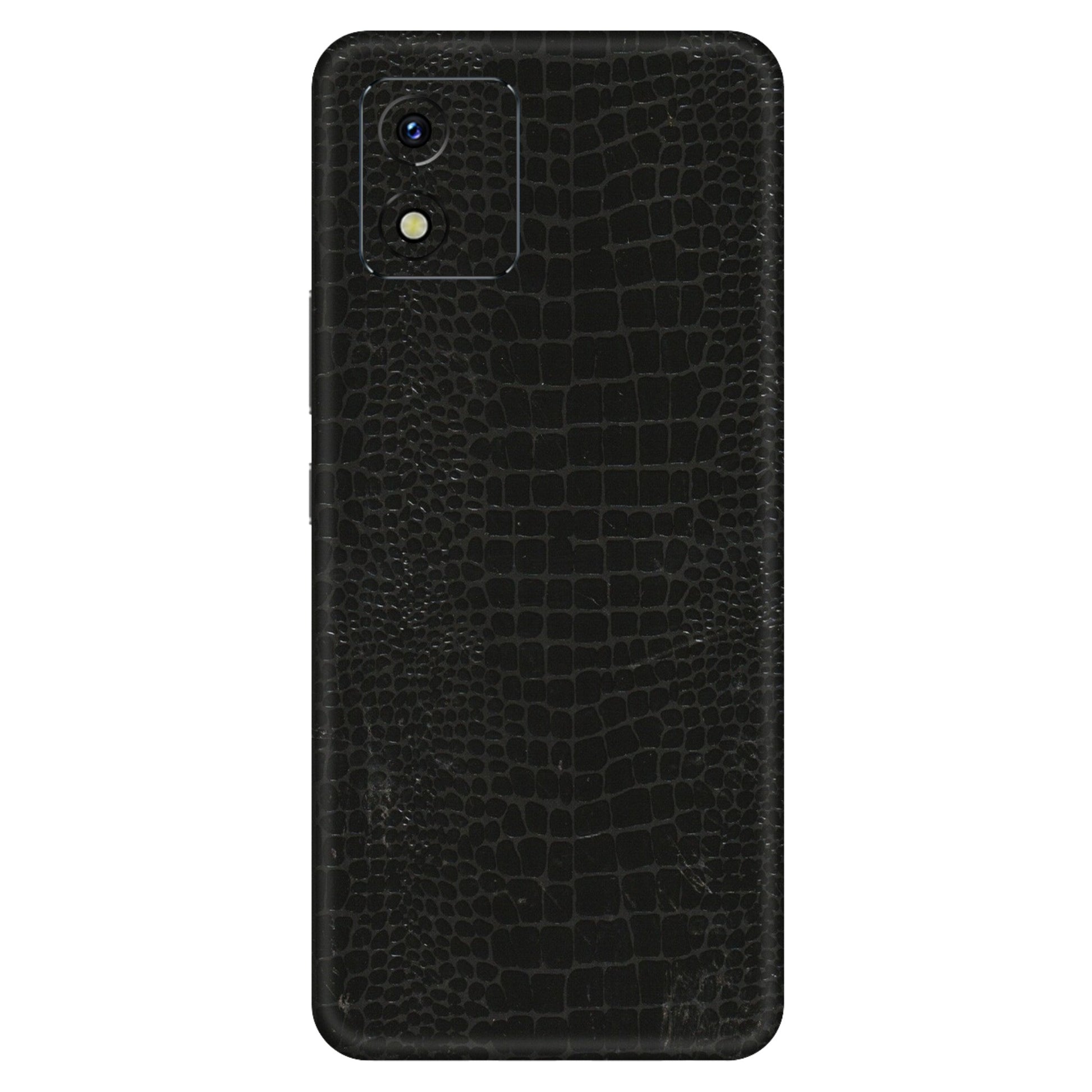VIVO Y Series Phone Skins (All Models) - Snake Leather Black - 3D Embossed Finish (L-107) Vivo Y15S