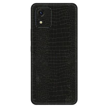 VIVO Y Series Phone Skins (All Models) - Snake Leather Black - 3D Embossed Finish (L-107) Vivo Y15S