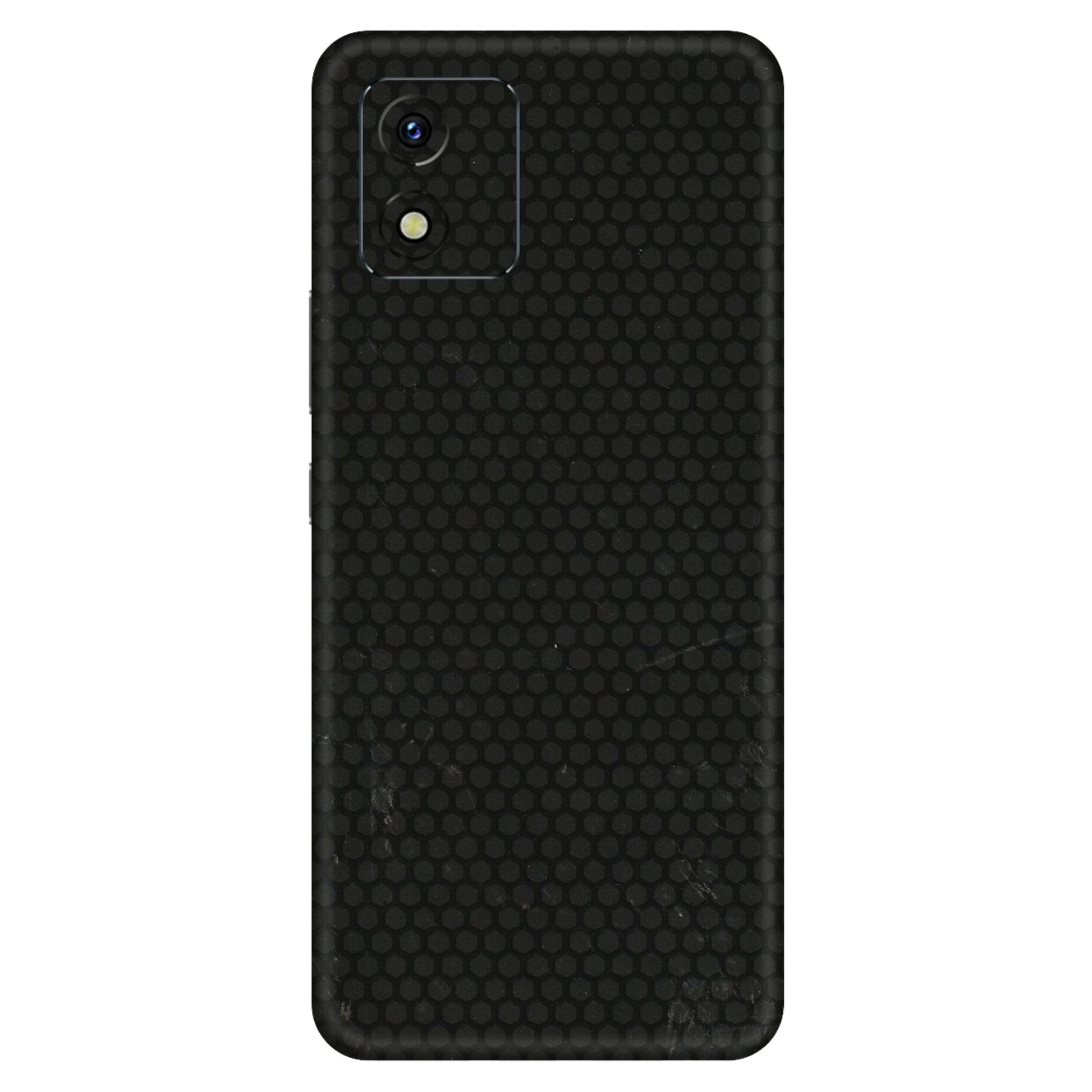 VIVO Y Series Phone Skins (All Models) - Black honeycomb - 3D Embossed Finish (L-114) Vivo Y15S