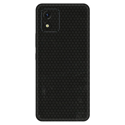 VIVO Y Series Phone Skins (All Models) - Black honeycomb - 3D Embossed Finish (L-114) Vivo Y15S