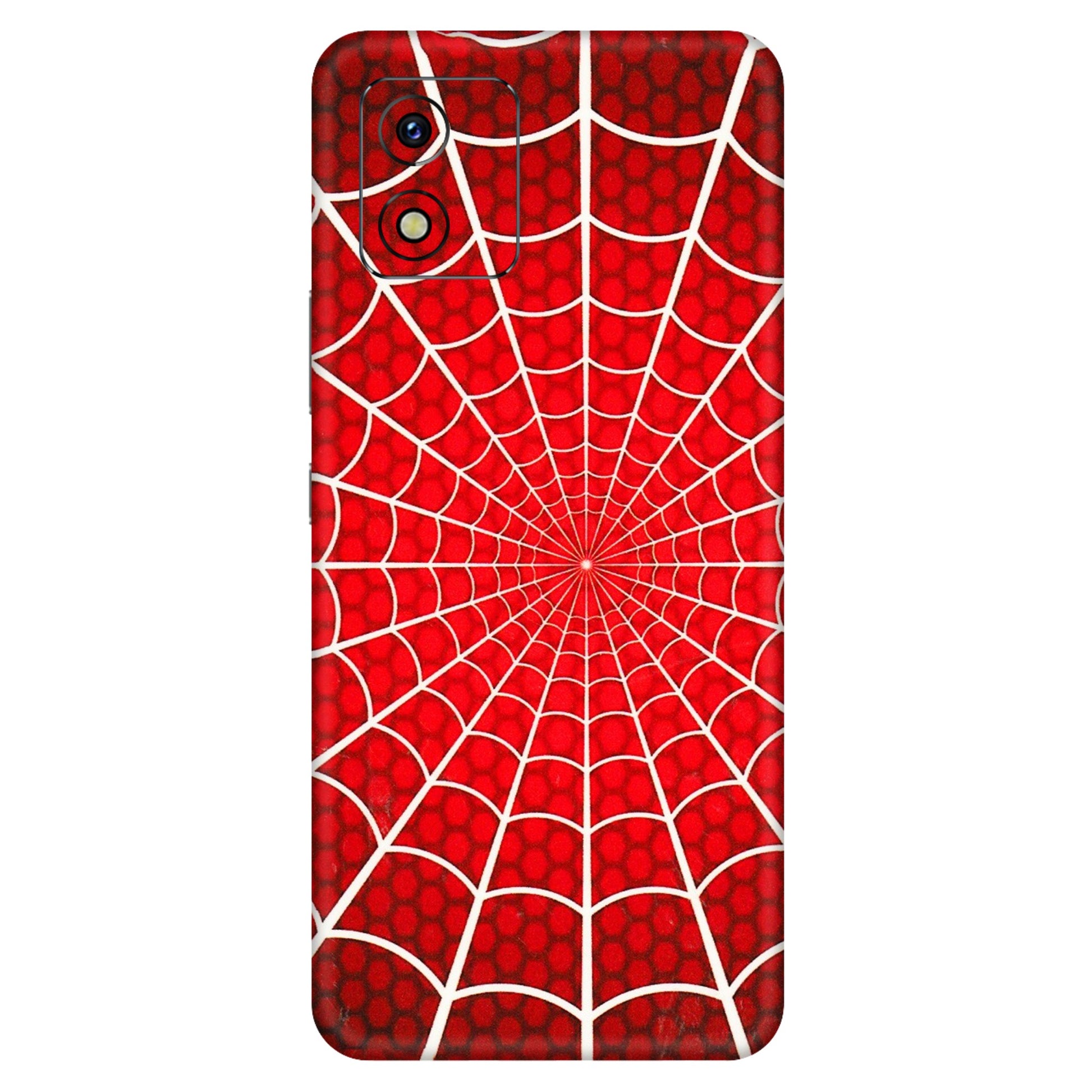 VIVO Y Series Phone Skins (All Models) - Classic Spidey Web - 3D Embossed Finish (L-115) Vivo Y15S