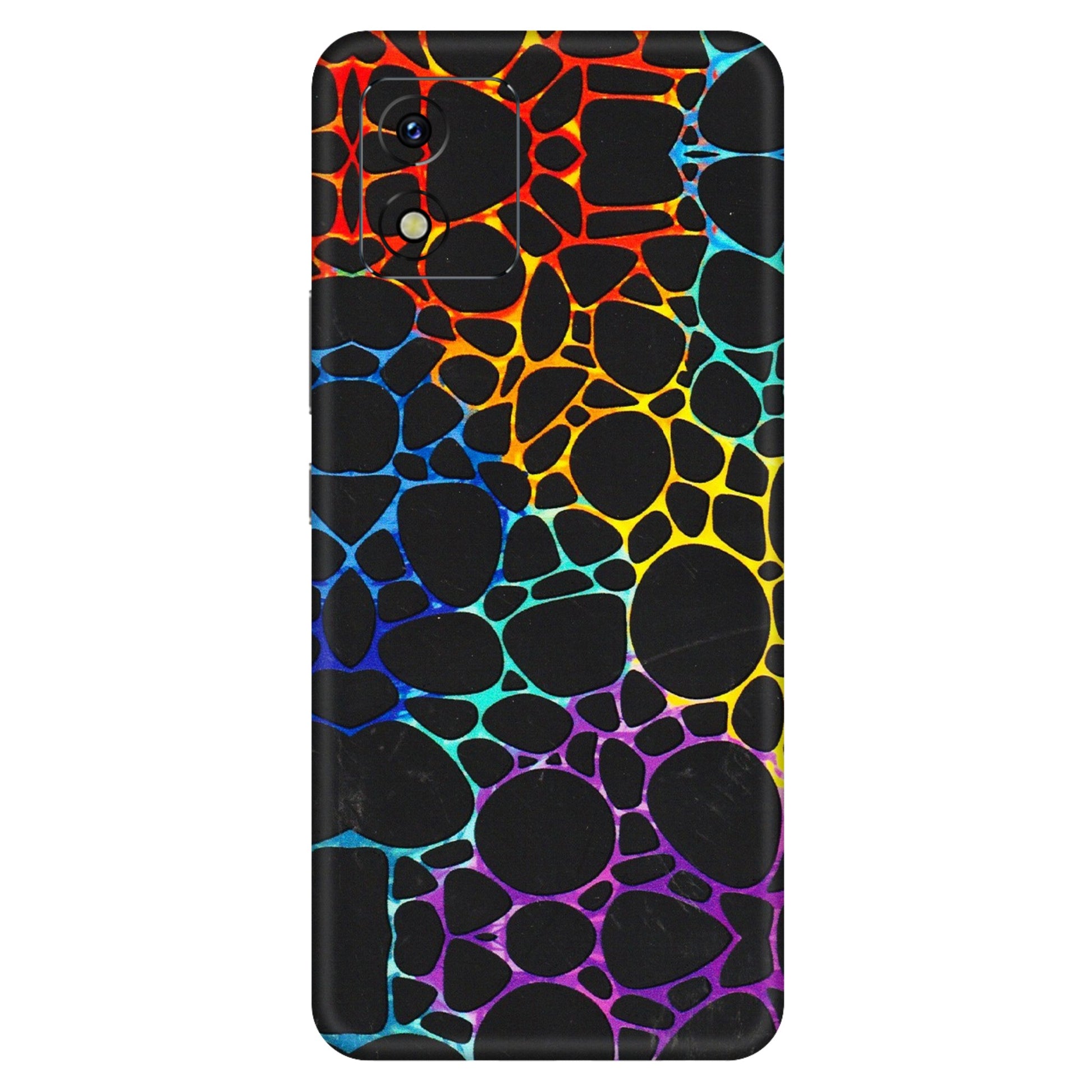 VIVO Y Series Phone Skins (All Models) - Abstract Art MultiColour - 3D Embossed Finish (L-133) Vivo Y15S