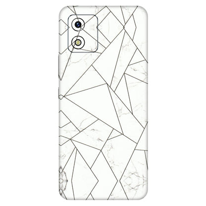 VIVO Y Series Phone Skins (All Models) - Luxury White Marble Effect - 3D Embossed Finish (L-168) Vivo Y15S