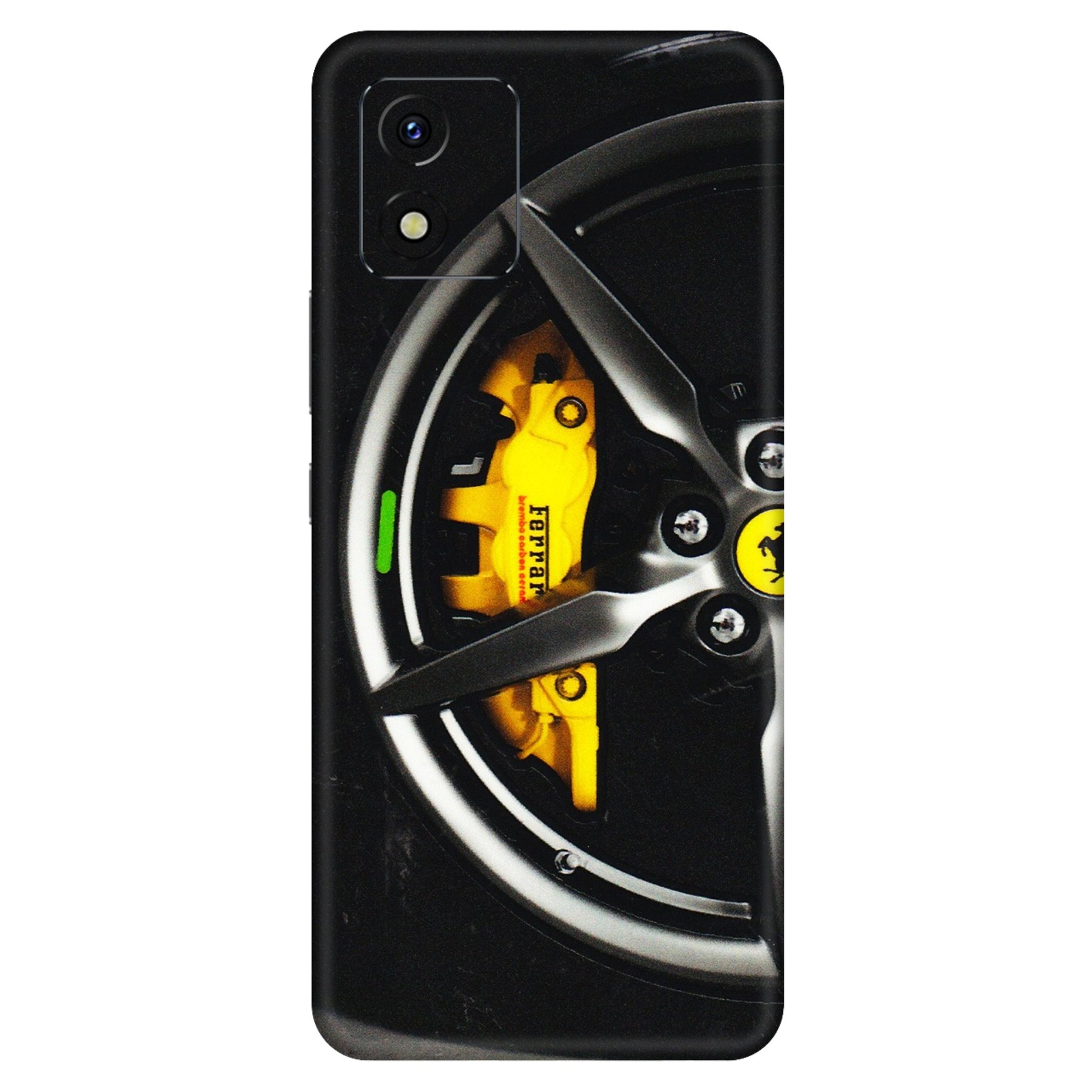 VIVO Y Series Phone Skins (All Models) - Ferrari Wheel Alloy - 3D Embossed Finish (L-173) Vivo Y15S