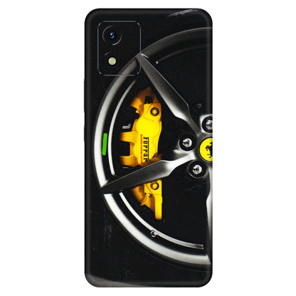 VIVO Y Series Phone Skins (All Models) - Ferrari Wheel Alloy - 3D Embossed Finish (L-173) Vivo Y15S