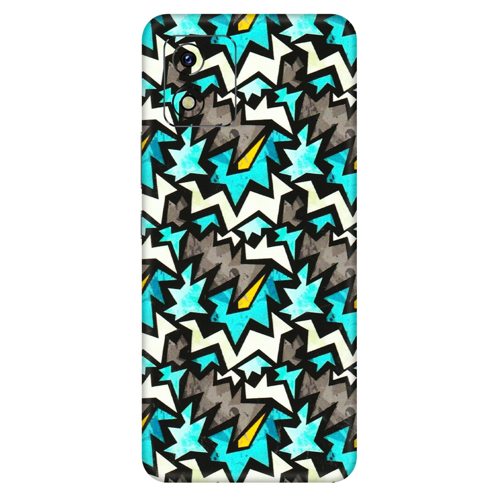 VIVO Y Series Phone Skins (All Models) - Funky Zig Zag - 3D Embossed Finish (L-223) Vivo Y15S