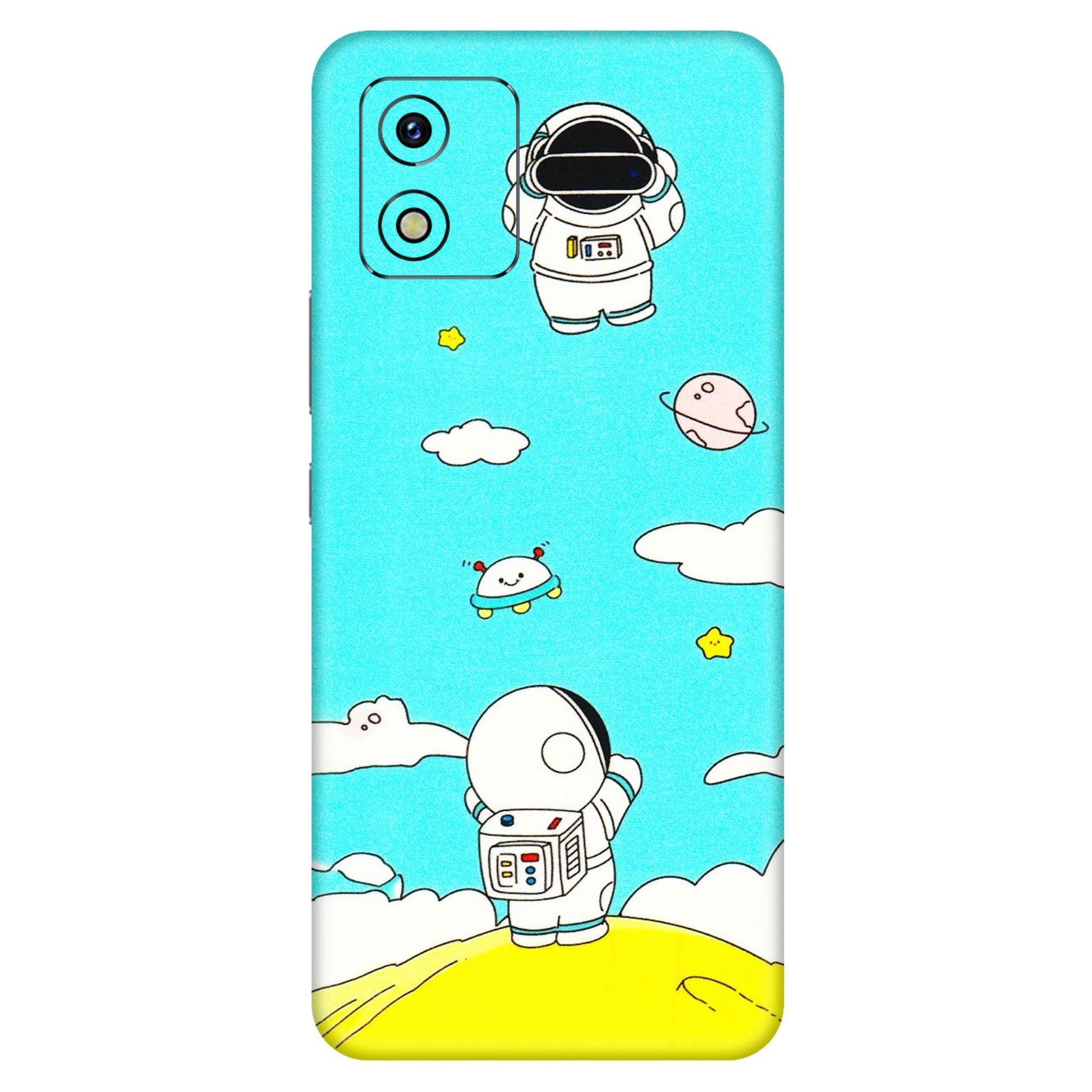 VIVO Y Series Phone Skins (All Models) - Blue Skies Astro Float - 3D Embossed Finish (L-230) Vivo Y15S