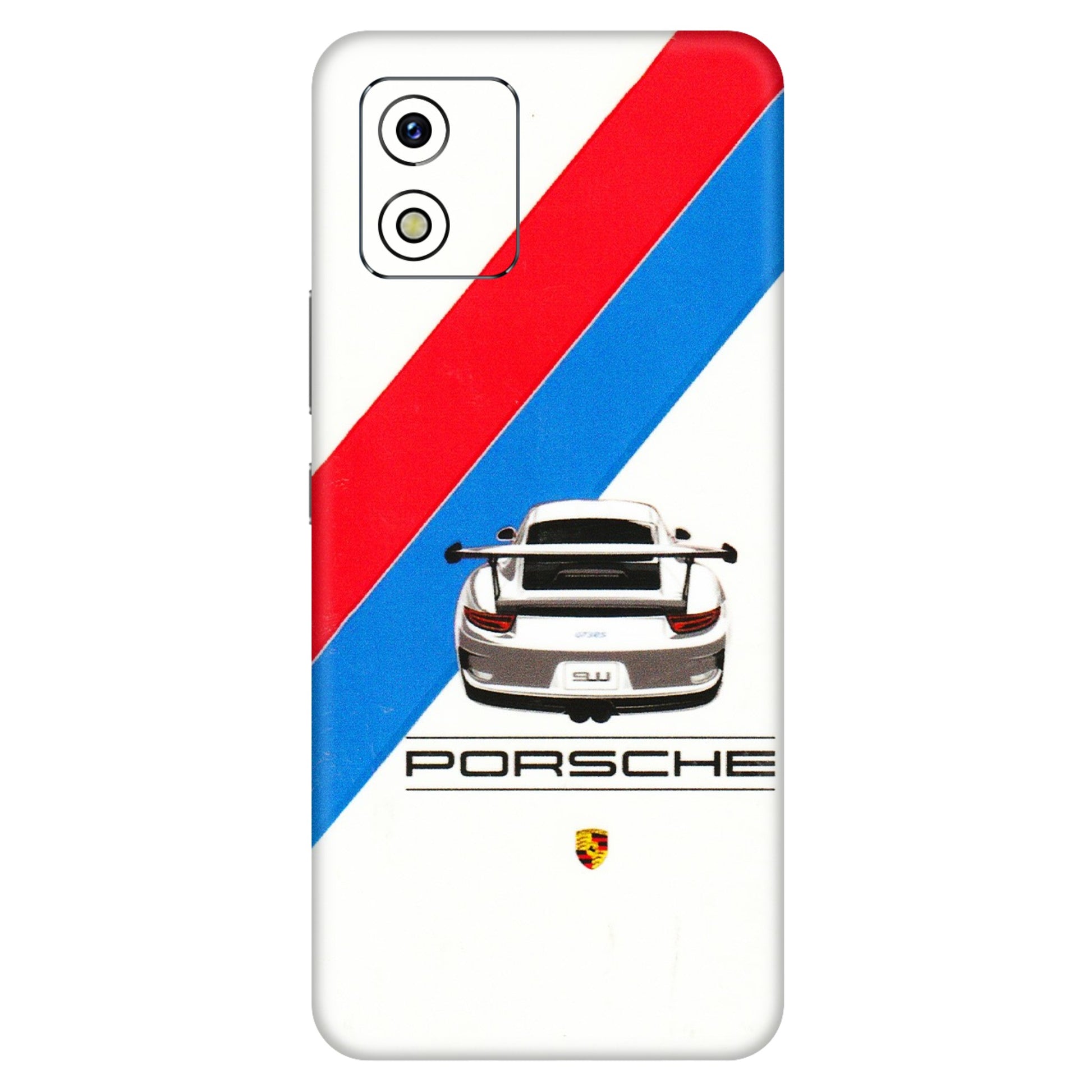 VIVO Y Series Phone Skins (All Models) - Porche Car Sober Logo - 3D Embossed Finish (L-248) Vivo Y15S