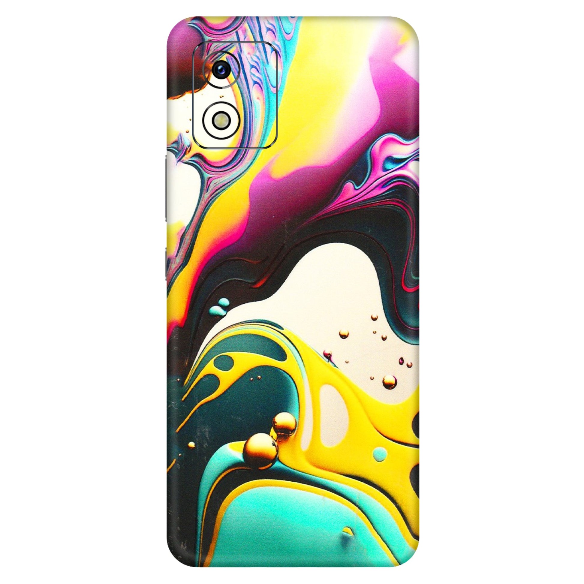 VIVO Y Series Phone Skins (All Models) - Multicolor Abstract pattern - 3D Embossed Finish (L-254) Vivo Y15S