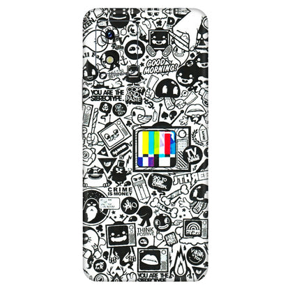 VIVO Y Series Phone Skins (All Models) - Doodles Positive Art - 3D Embossed Finish (L-263) Vivo Y15S