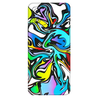 VIVO Y Series Phone Skins (All Models) - Abstract Colour Paints - 3D Embossed Finish (L-271) Vivo Y15S