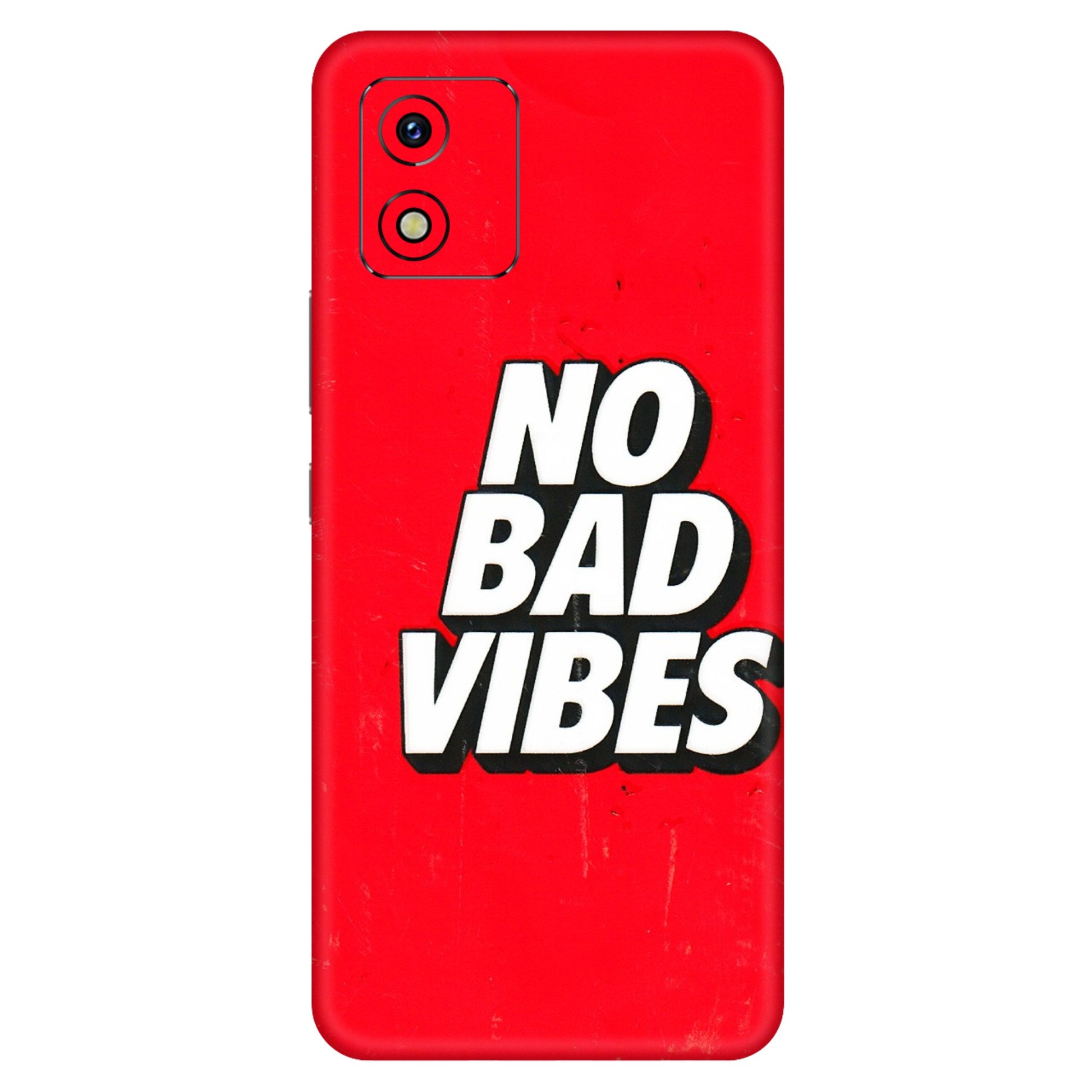 VIVO Y Series Phone Skins (All Models) - No Bad Vibes - 3D Embossed Finish (L-280) Vivo Y15S