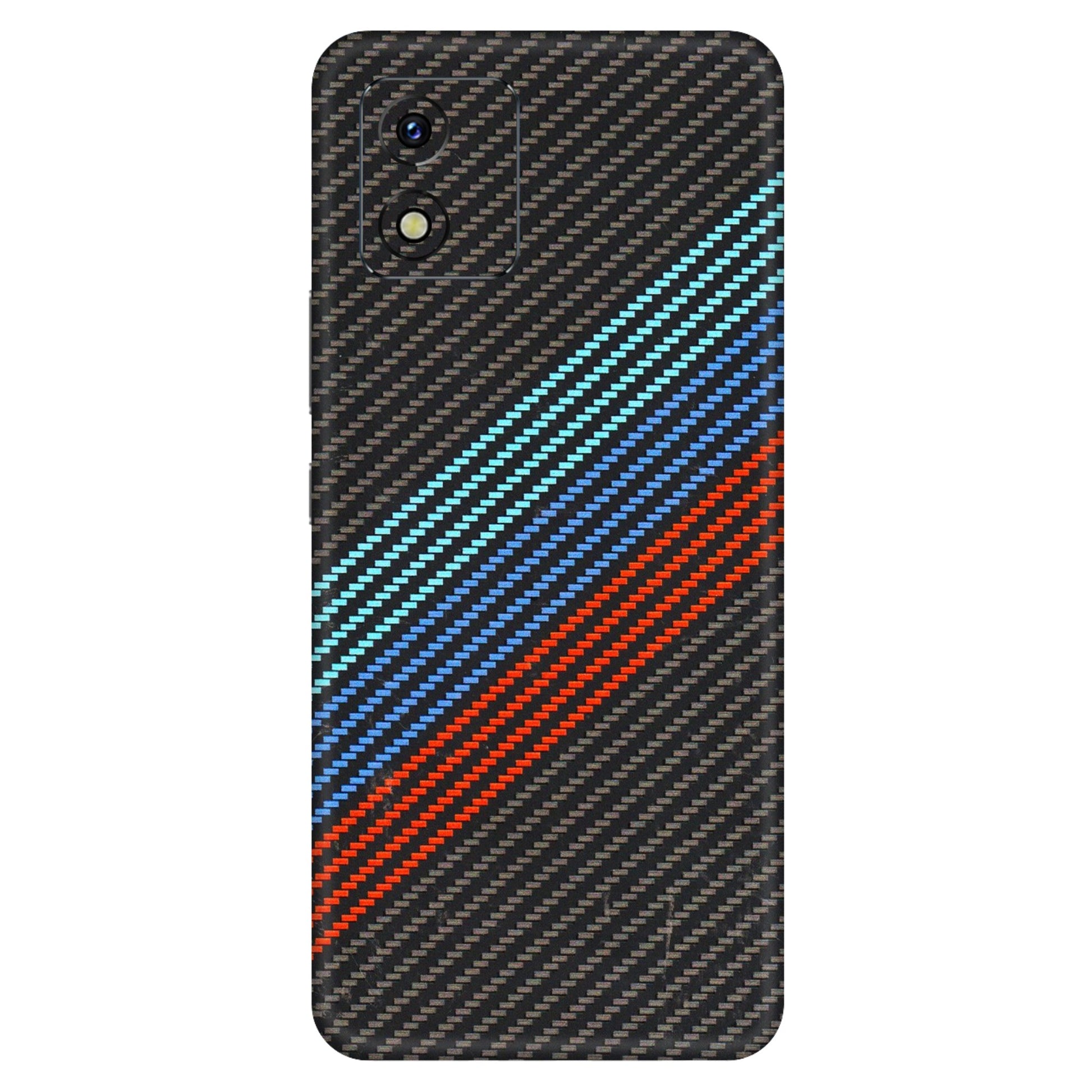 VIVO Y Series Phone Skins (All Models) - Carbon BM - 3D Embossed Finish (L-302) Vivo Y15S
