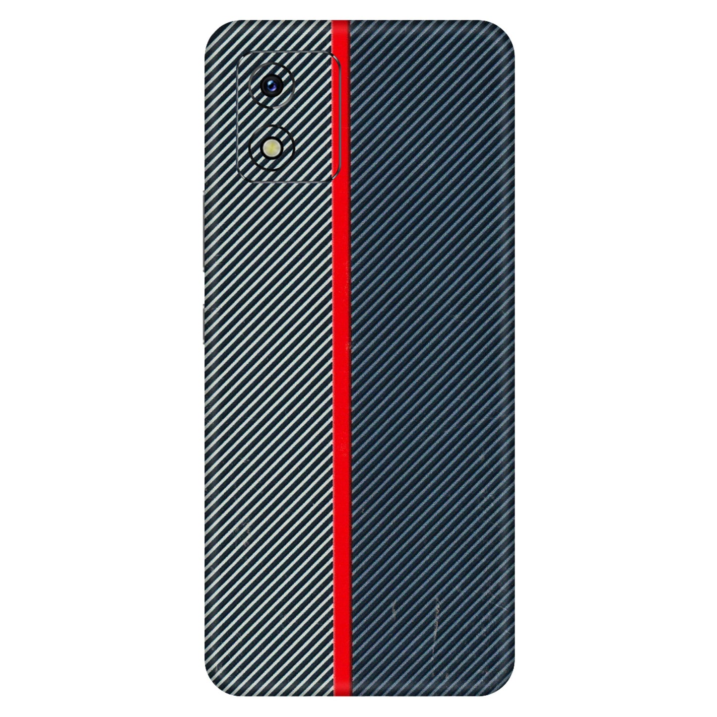 VIVO Y Series Phone Skins (All Models) - Blue Sober Lines - 3D Embossed Finish (L-305) Vivo Y15S