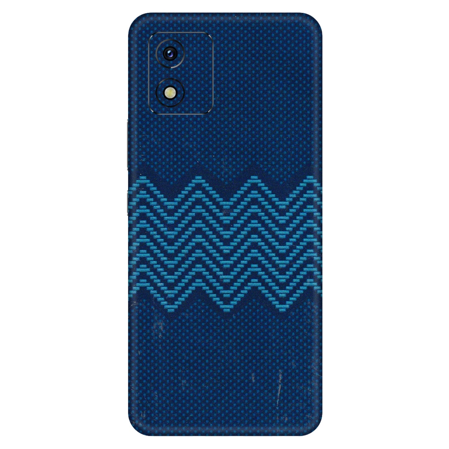 VIVO Y Series Phone Skins (All Models) - Blue Sober Waves - 3D Embossed Finish (L-306) Vivo Y15S