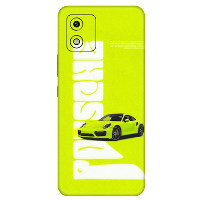 VIVO Y Series Phone Skins (All Models) - Lime Green Porche - 3D Embossed Finish (L-30) Vivo Y15S