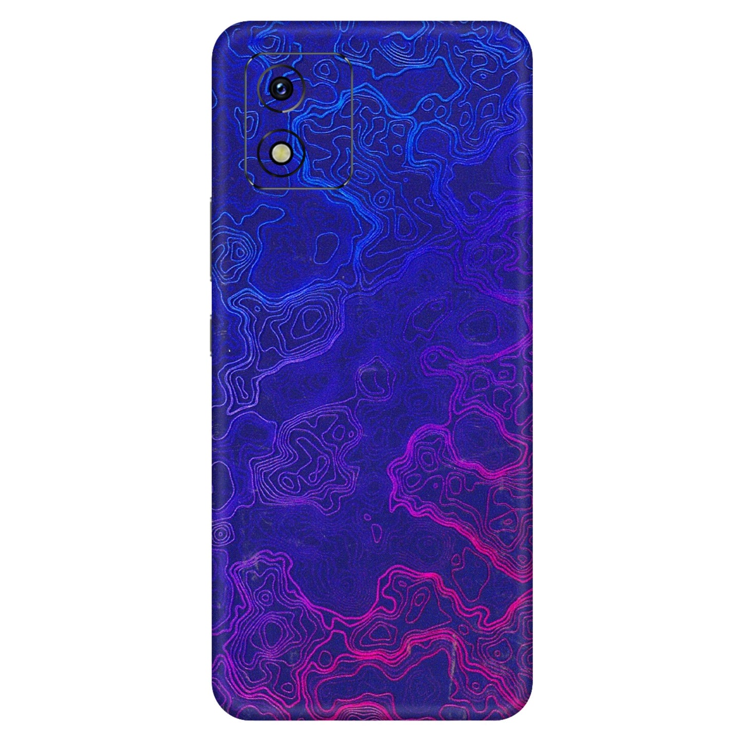 VIVO Y Series Phone Skins (All Models) - Purple Ripples Swirl - 3D Embossed Finish (L-314) Vivo Y15S