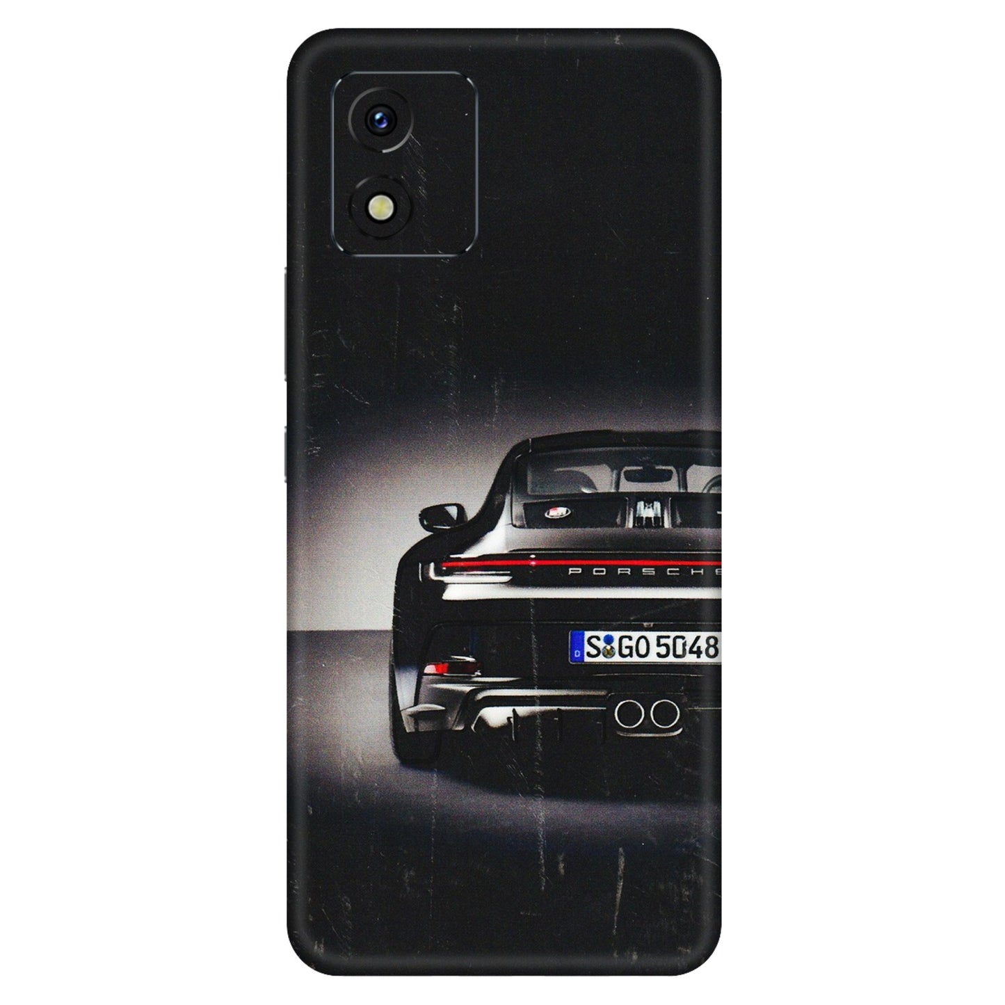 VIVO Y Series Phone Skins (All Models) - New Black Porsche GT3 - 3D Embossed Finish (L-327) Vivo Y15S