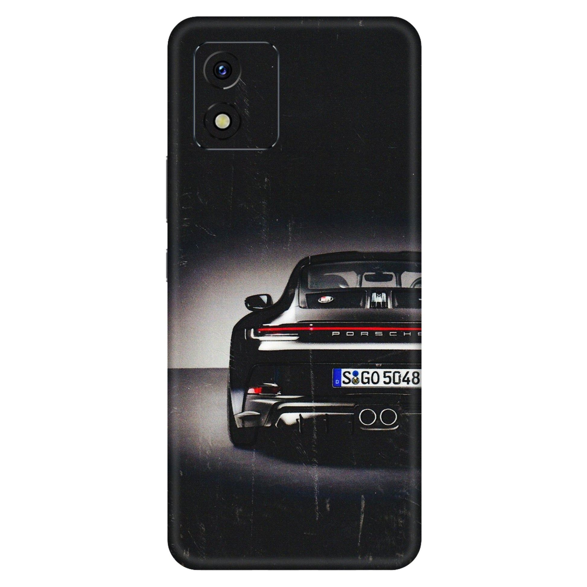 VIVO Y Series Phone Skins (All Models) - New Black Porsche GT3 - 3D Embossed Finish (L-327) Vivo Y15S