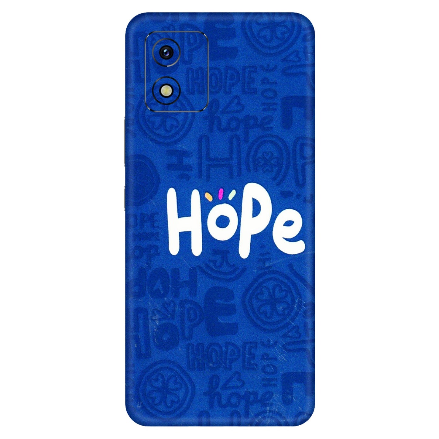 VIVO Y Series Phone Skins (All Models) - Hope Doodles Blue - 3D Embossed Finish (L-43) Vivo Y15S