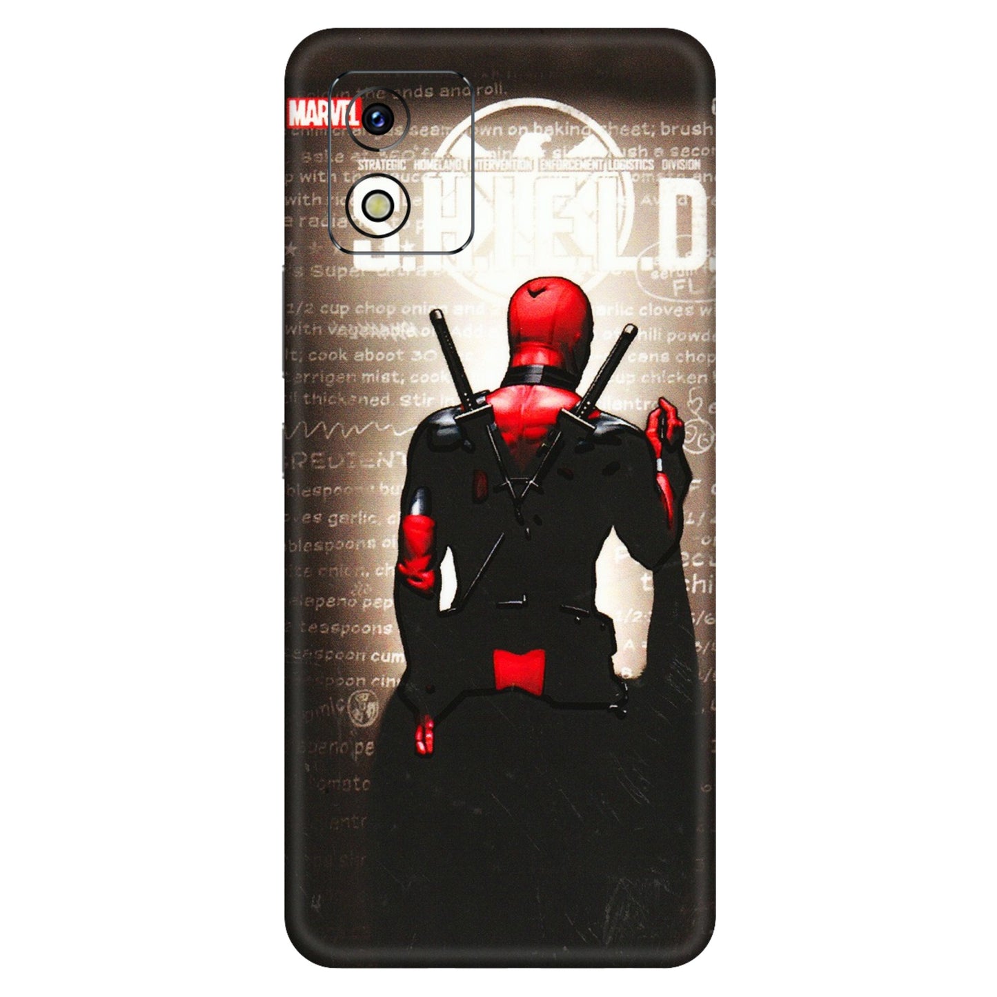 VIVO Y Series Phone Skins (All Models) - Deadpool - 3D Embossed Finish (L-56) Vivo Y15S