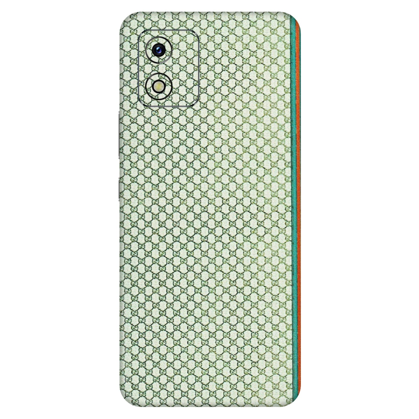 VIVO Y Series Phone Skins (All Models) - Gucci Fabric Pattern - 3D Embossed Finish (L-73) Vivo Y15S
